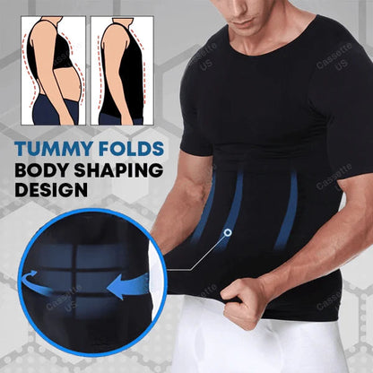 🔥Camiseta de compresión para hombre, corte ajustado, moldeadora del cuerpo