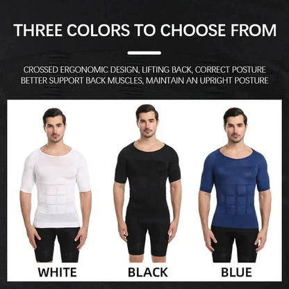 🔥Camiseta de compresión para hombre, corte ajustado, moldeadora del cuerpo