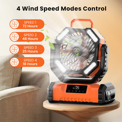Ventilador oscilante portátil con mando a distancia